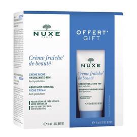 NUXE Creme Fraiche De Beaute 48hr Moisturising Rich Cream - Набор для сухой кожи лица 2 поз.