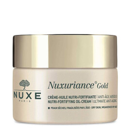 NUXE Nuxuriance Gold Nutri-Fortifying Oil-Cream - Крем питательный восстанавливающий антивозрастной для лица 50 мл