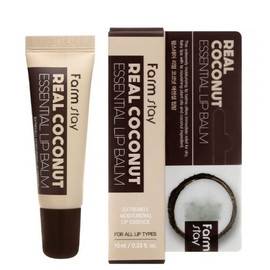 FarmStay Real Coconut Essential Lip Balm - Бальзам для губ с экстрактом кокоса 10 мл