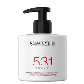 Selective 531 Color-Reviving Mask Shampoo RED - КРАСНЫЙ Шампунь-маска для возобновления цвета волос 275 мл, Объём: 275 мл