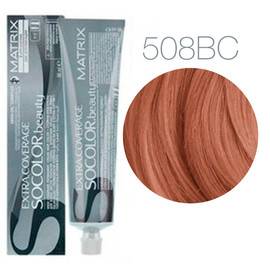Matrix Socolor.beauty 508BC светлый блондин коричнево-медный 100% покрытие седины 90 мл