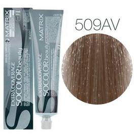 Matrix Socolor.beauty 509AV очень светлый блондин пепельно-перламутровый 100% покрытие седины 90 мл