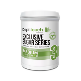 Depiltouch Professional Exclusive Sugar Series Medium - Сахарная паста для депиляции (Средняя 3) 1600 гр, Объём: 1600 гр