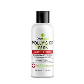 Depiltouch Professional «Polly's Kit» - Гель-антисептик для обработки рук с эфирными маслами 100 мл