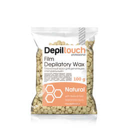 Depiltouch Professional Natural - Пленочный воск в гранулах с натуральным воском 100 гр, Объём: 100 гр