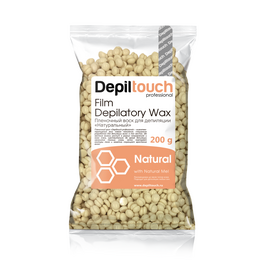 Depiltouch Professional Natural - Пленочный воск в гранулах с натуральным воском 200 гр, Объём: 200 гр