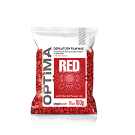 Depiltouch OPTIMA RED - Пленочный воск для депиляции в гранулах «RED» 100 гр, Объём: 100 гр