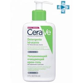 CERAVE Detergente Idratante - Увлажняющий очищающий крем-гель для нормальной и сухой кожи лица и тела детей и взрослых 236 мл, Объём: 236 мл