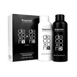 Kapous Professional - Лосьон для коррекции косметического цвета «Decoxon 2 Faze» 200 мл+200 мл