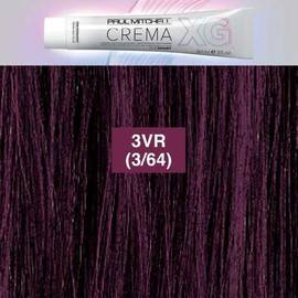 Paul Mitchell CREMA XG Violet Red 3VR - Деми-перманентный безамиачный кремовый краситель Фиолетово-красный тёмно-коричневый 90 мл