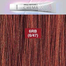 Paul Mitchell CREMA XG Red Brown 6RB - Деми-перманентный безамиачный кремовый краситель Красный коричневый тёмный блондин 90 мл