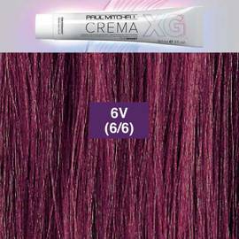 Paul Mitchell CREMA XG Violet 6V - Деми-перманентный безамиачный кремовый краситель Фиолетовый тёмный блондин 90 мл