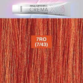 Paul Mitchell CREMA XG Red Orange 7RO - Деми-перманентный безамиачный кремовый краситель Красный медный блондин 90 мл
