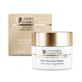 Janssen Cosmetics Mature Skin Rich Recovery Cream - Обогащенный anti-age регенерирующий крем с комплексом Cellular Regeneration 50 мл, Объём: 50 мл