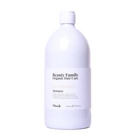 Nook Beauty Family Organic Hair Care Shampoo Vellutata Zucca & Luppolo - Разглаживающий шампунь для прямых и вьющихся волос 1000 мл, Объём: 1000 мл