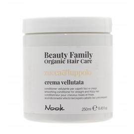 Nook Beauty Family Organic Hair Care Crema Vellutata Zucca & Luppolo - Разглаживающий крем-кондиционер для прямых и вьющихся волос 250 мл, Объём: 250 мл