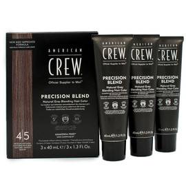American Crew Precision Blend 4/5 Средний натуральный - Краска для седых волос 3 х 40 мл