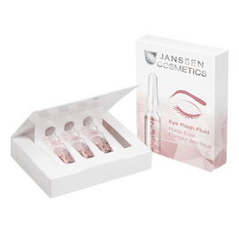 Janssen Cosmetics Eye Flash Fluid - Увлажняющая и восстанавливающая сыворотка в ампулах для контура глаз 3 х 1,5 мл, Объём: 3 х 1,5 мл