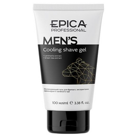 Epica Professional Men's Cooling Shave Gel  - Охлаждающий гель для бритья с экстрактом ламинарии и зеленого чая 100 мл