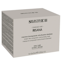 Selective Risana Professional Instant Mask - Двухкомпонентная восстанавливающая маска мгновенного действия RISANA 1, RISANA 2 , 12+12х15 мл