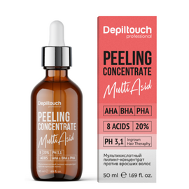 Depiltouch Exclusive series Peeling Concentrate Multi Asid  - Мультикислотный пилинг-концентрат против вросших волос 50 мл