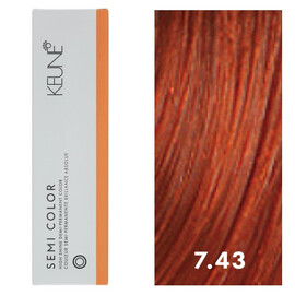 Keune Semi Color 7.43 - Средний медно-золотистый блондин 60 мл