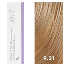 Keune Semi Color 9.31 - Очень светлый блондин золотисто-пепельный 60 мл