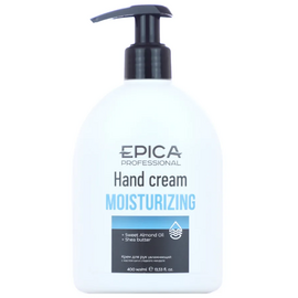Epica Professional Moisturizing Hand Cream  - Крем для рук увлажняющий с маслом ши и маслом сладкого миндаля 400 мл, Объём: 400 мл