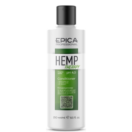 Epica Professional Hemp Therapy Organic Conditioner  - Кондиционер для роста волос с маслом семян конопли, витамином PP, AH и BH 250 мл, Объём: 250 мл
