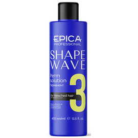 Epica Professional Shape Wave 3 Perm Solution - Перманент для осветлённых волос 400мл, Объём: 400 мл