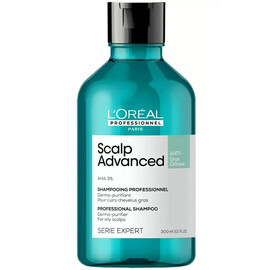 Loreal Scalp Advanced for oily Shampoo - Шампунь для  жирных волос 300 мл, Объём: 300 мл