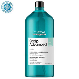 Loreal Scalp Advanced for oily Shampoo - Шампунь для жирных волос 1500мл, Объём: 1500 мл