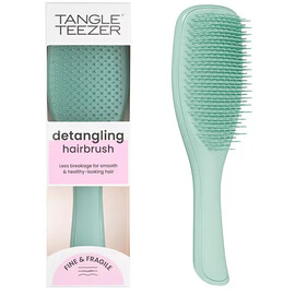 Tangle Teezer The Ultimate Detangler Fine & Fragile-  расческа для тонких, окрашенных и ослабленных волос зелёно-голубая