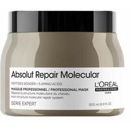 Loreal Absolut Repair Molecular -Концентрированная маска для молекулярного восстановления волос , 500 мл, Объём: 500 мл