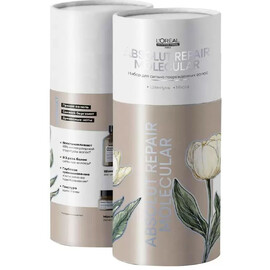 Loreal Absolut Repair Molecular  -Набор для сильно поврежденных волос шампунь 300 мл + маска 250 мл