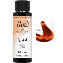 NOOK Flow 8.44 Light Blonde Intense Copper - Светло Русый Медный Интенсивный 60 мл