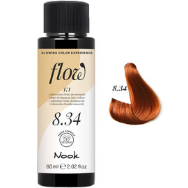 NOOK Flow 8.34 Light Blonde Golden Copper - Светло Русый Золотисто Медный 60 мл