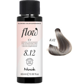 NOOK Flow 8.12 Light Chestnut Ash Irise - Светло Русый Пепельно Фиолетовый 60 мл