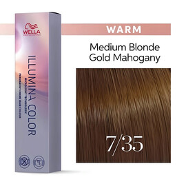 Wella Professional Illumina Color 7/35 Блонд золотисто-махагоновый 60 мл