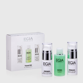 EGIA Travel Kit for Normal Skin - Дорожный набор для нормальной и сухой кожи 3 поз.