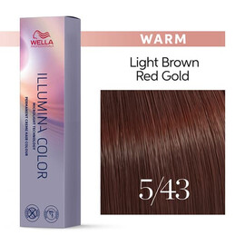 Wella Professional Illumina Color 5/43 Светло-коричневый красно-золотистый 60 мл