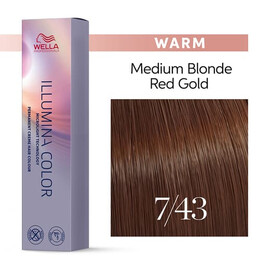 Wella Professional Illumina Color 7/43 Блонд красно-золотистый 60 мл