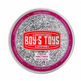 Boy's Toys Strong Hold Clay Putty - Глина для укладки волос высокой фиксации с низким уровнем блеска 100 мл, Объём: 100 мл