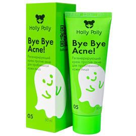 Holly Polly BYE BYE ACNE! - Регенерирующий крем против акне и воспалений, 50 мл