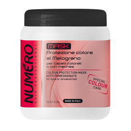 Brelil NUMERO COLOURE - Маска для защиты цвета с экстрактом граната для окрашенных и мелированных волос, 1000 мл