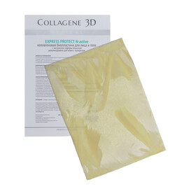 Medical Collagene 3D EXPRESS PROTECT N-active - Коллагеновая биопластина для лица для кожи с куперозом 1 шт.