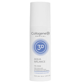 Medical Collagene 3D AQUA BALANCE - Коллагеновая гель-маска для обезвоженной кожи со сниженным тургором 130 мл (проф), Объём: 130 мл (проф)