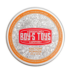 Boy's Toys Custom Pomade Strong Hold - Помада для укладки волос сильной фиксации и средним уровнем блеска 100 мл, Объём: 100 мл