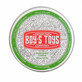 Boy's Toys Invisible Forming Matte Clay - Глина для укладки волос средней фиксации с низким уровнем блеска 100 мл, Объём: 100 мл
