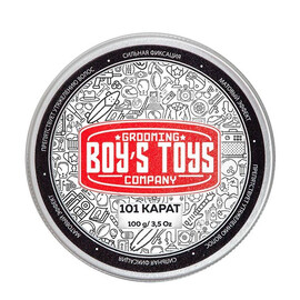 Boy's Toys 101 Karat Strong Hold Matte Paste - Паста для укладки волос высокой фиксации с низким уровнем блеска 100 мл, Объём: 100 мл